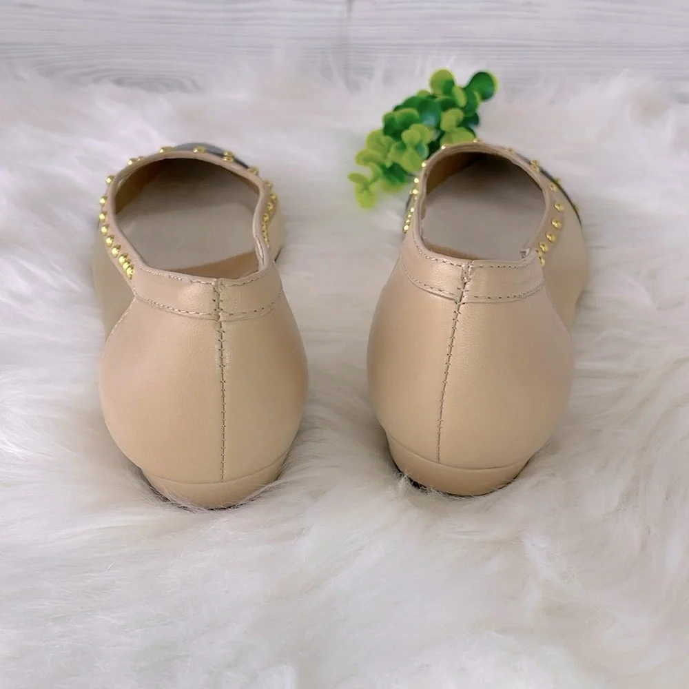 Neiman‎ Marcus “Gertrud” Studded Flats